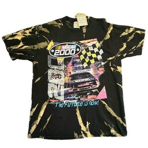 NASCAR 2000 tee shirt reworked with tye dye